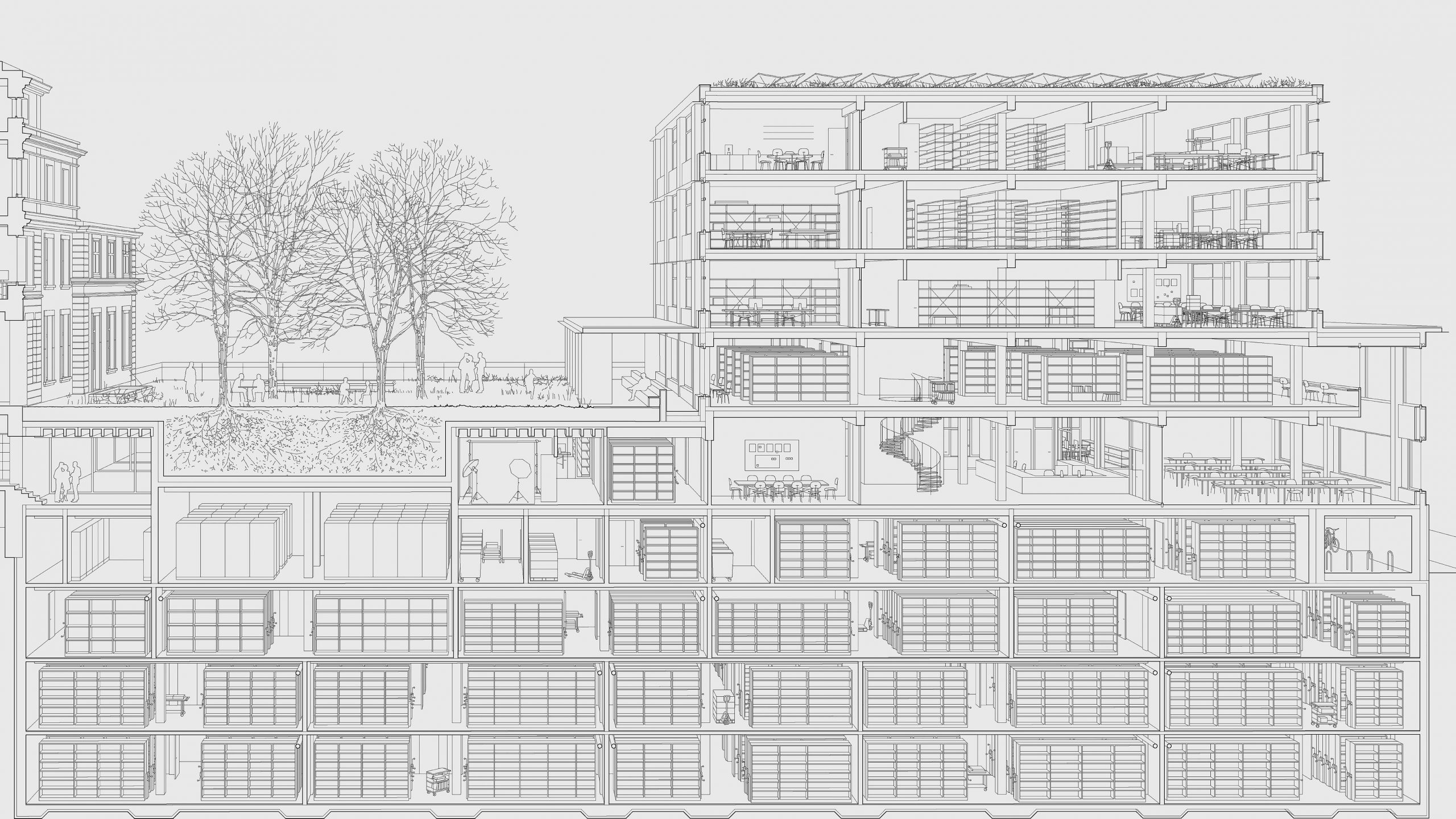 Bernoullianum, Garten und Neubau für den Sonderbestand